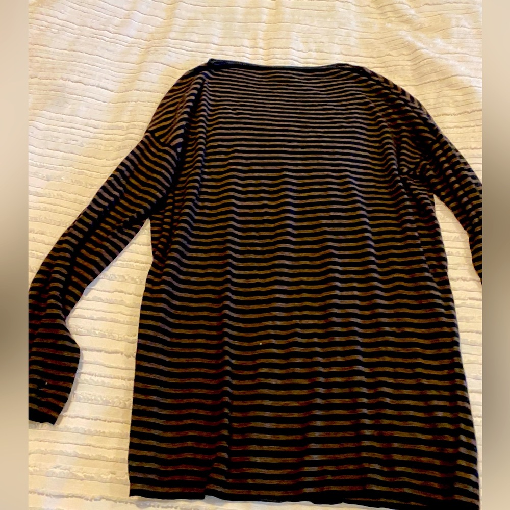 Vince thin striped brown/black sweater